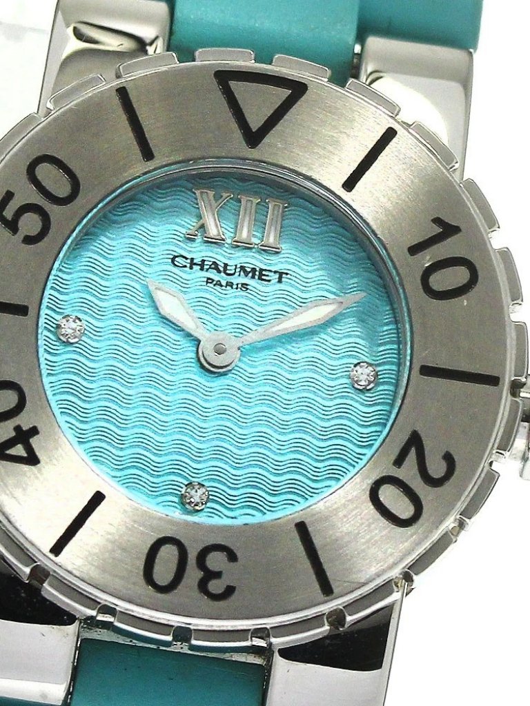 Chaumet Class One 621 3p Diamond Blue Dial Quartz Ladies Watch795555